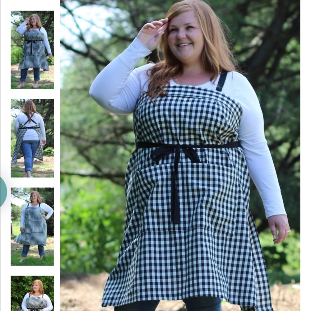 NWT Vermont Apron Company Gingham Apron. Size 3X